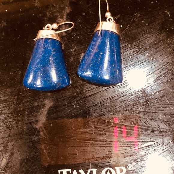 Mine Finds by Jay King Jewelry - The Most Beautiful Lapis Lazuli Sterling Silver 925 dangle earrings by Jay King